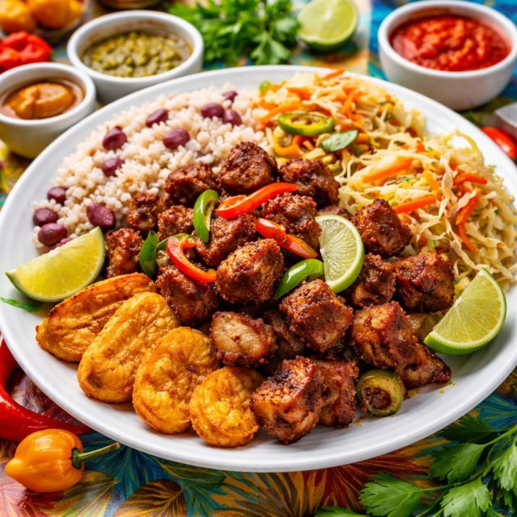 Diri ak djon djon black mushroom rice Haitian Caribbean cuisine