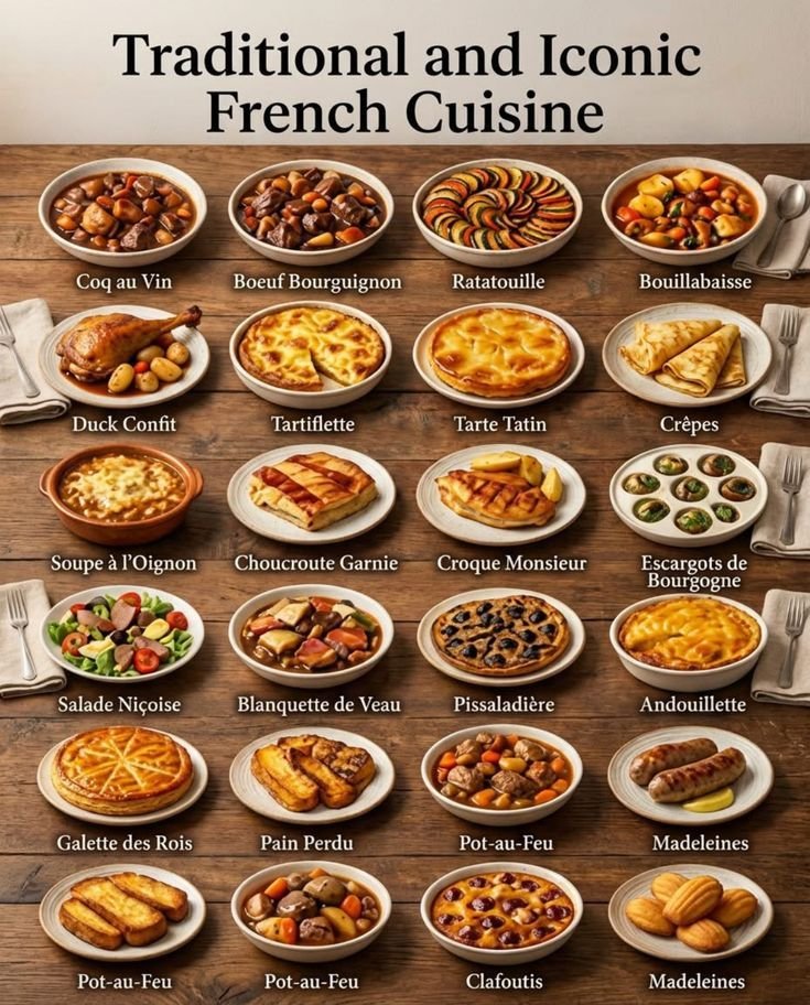 Gourmet French Foods   a vibrant French market stall filled with fresh cheeses, baguettes, and artisan delicacies