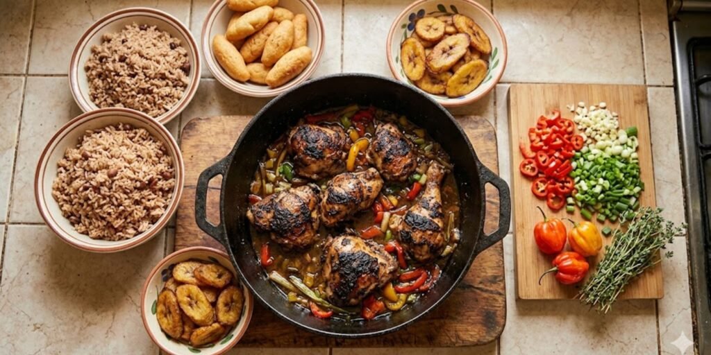 Tips for cooking authentic Jamaican Food at home using traditional spices, fresh ingredients, and classic Caribbean recipes.