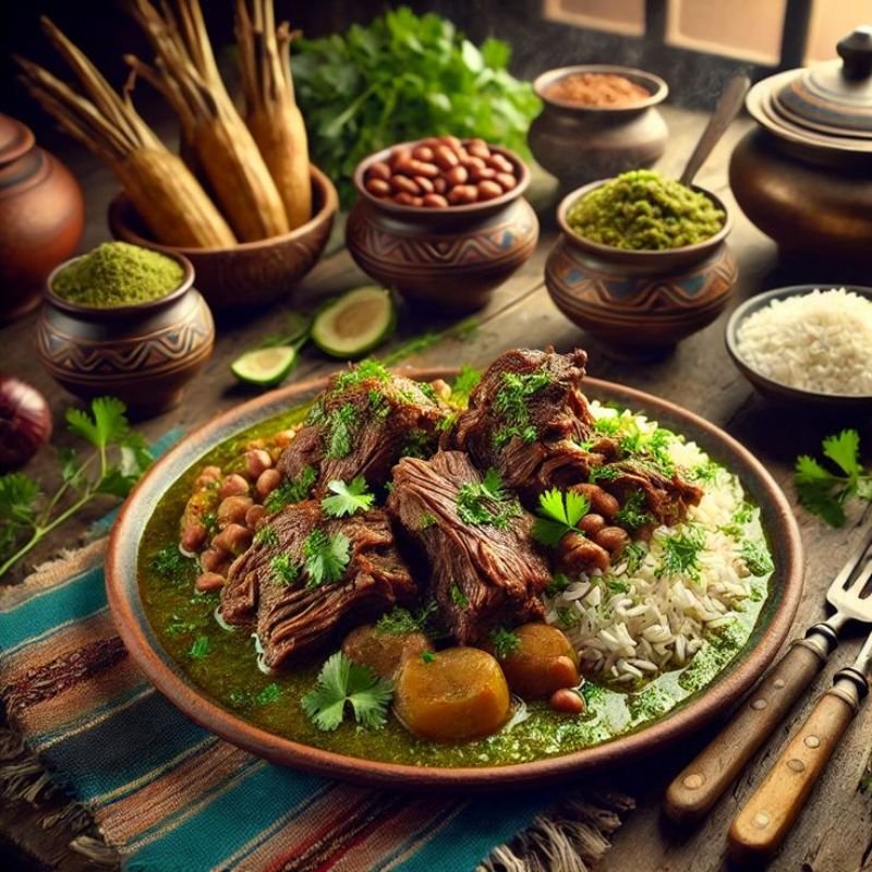 Authentic Peruvian food served in a traditional restaurant, featuring classic dishes and the rich flavors of Peru’s cuisine.
