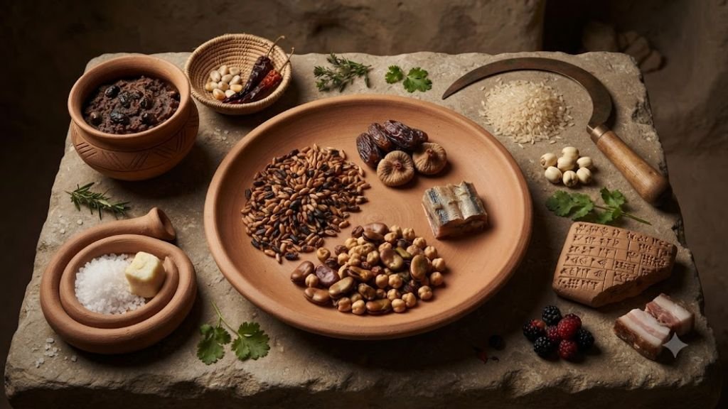 Egyptian tomb artifacts connected to what is the oldest food in the world